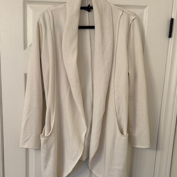 Cream Open Front Cardigan - Picture 3 of 3